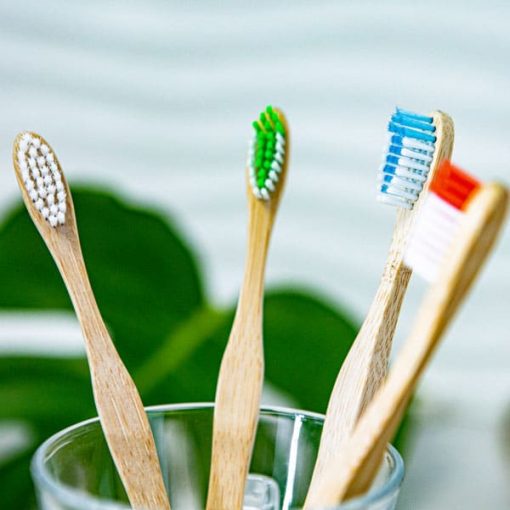 4-pack Bamboo toothbrushes