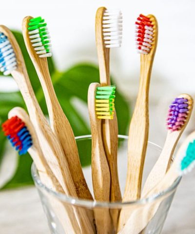 brosses à dents en bambou paquet familial