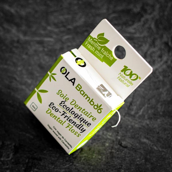 Eco friendly dental floss with recyclable packaging