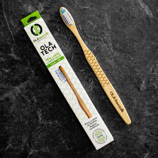 Brosses à dents en bambou OLA Tech emballage recyclable