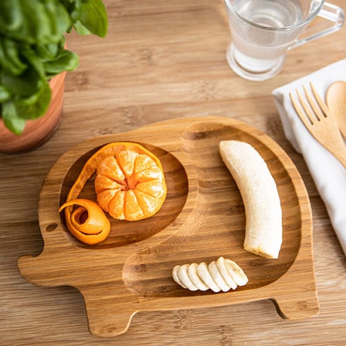 Elephant Bamboo plate for baby