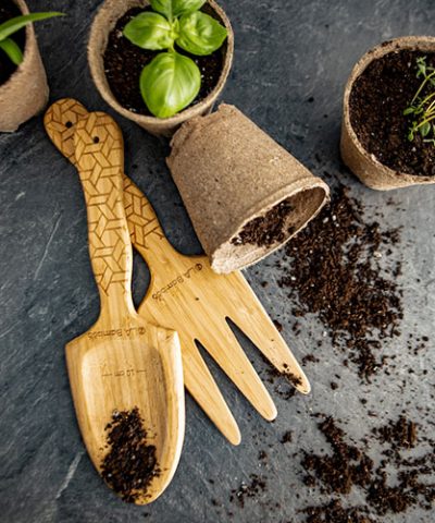 perfect eco friendly gardening tools- shovel and rake
